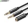 cap-audio-3-5mm-ra-2-dau-3-5mm-1-loa-1-mic-ugreen-20898 - ảnh nhỏ 3