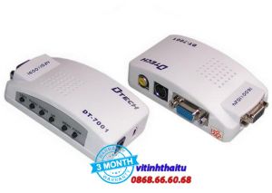 Bộ Chuyển Đổi VGA Sang AV Dtech DT-7001