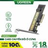 card-pcie-o-cung-m-2-sata-nvme-ugreen-70503-ho-tro-m-key-2230/2242/2260/2280-toc-do-32gbps - ảnh nhỏ  1