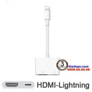 CÁP LIGHTNING TO HDMI CHO IPHONE 5 IPHONE 6 IPAD KẾT NỐI TIVI, MÁY CHIẾU