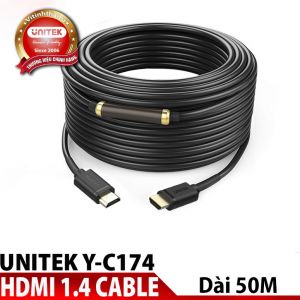 Cáp HDMI  Unitek chính hãng cao cấp (50m) (Y-C 174)