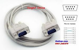 Cáp Com to Com 9 Pin 1.5M Dương-Dương ( Cáp RS232 )