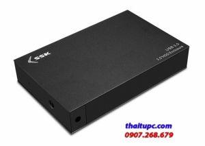 Hộp đựng ổ cứng gắn ngoài HDD Box 3.0 SSK HE G3000 3.5" Sata (Đen)