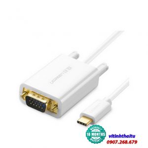 Cáp USB Type-C to VGA dài 1,5m chính hãng Ugreen 30842 cao cấp