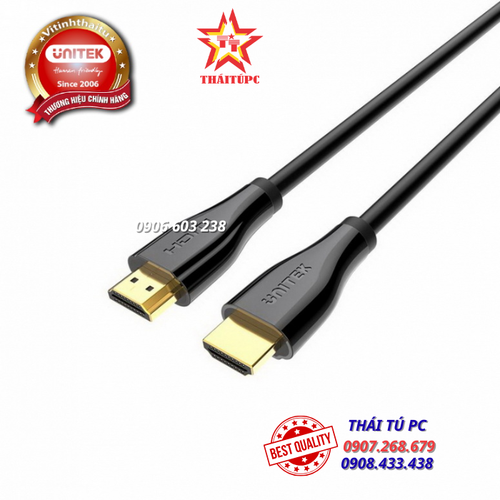 CÁP HDMI PREMIUM 2.0/4K - DÀI 1.5M UNITEK C1047GB CÁP HDMI PREMIUM 2.0/4K - DÀI 1.5M UNITEK C1047GB