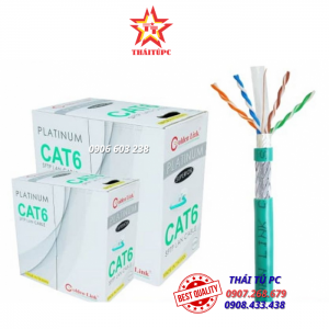 CÁP MẠNG GOLDEN LINK PLATINUM SFTP CAT 6 – CHỐNG NHIỄU DÀI 100M MÀU XANH LÁ TW1104-100 (MADE IN TAIWAN) (GL01008)