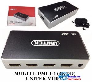 Bộ chia HDMI 4K 1 vào 4 ra chính hãng Unitek V1109A