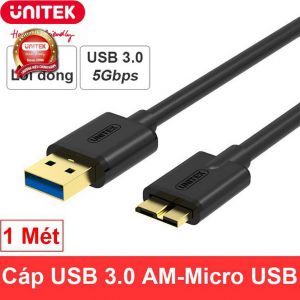CÁP USB 3.0 -> MICRO B UNITEK 1,5  (Y-C 461GBK)