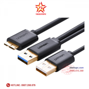 Cable Chữ Y USB 3.0 to Micro B 3.0 Ugreen 10382