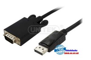 Cáp chuyển Displayport to VGA 1.8M chính hãng Unitek Y-5118F