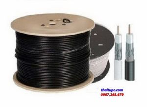 Cáp camera đồng trục Watashi WCP 070 - Cuộn 305m (đen)