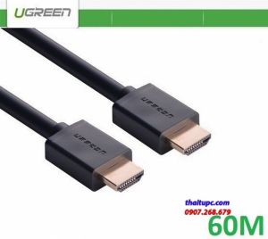 Cáp HDMI 1.4 - 60m Chính hãng Ugreen 40593 Hỗ trợ Ethernet, 4K, 2K có Chip khuếch đại