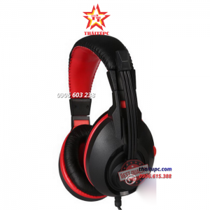 Tai nghe chụp tai cao cấp có dây Marvo H8321 (Đen đỏ)