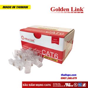 Đầu bấm mạng RJ45 CAT6 UTP-Modular Plug RJ45 Golden Link CAT6 UTP
