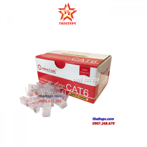 Đầu bấm mạng RJ45 CAT6 UTP-Modular Plug RJ45 Golden Link CAT6 UTP