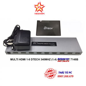 Bộ chia HDMI 1 RA 8 DTECH DT-7148B