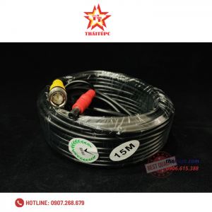 Cáp Camera 15M Có Nguồn Và Đầu BNC (086)