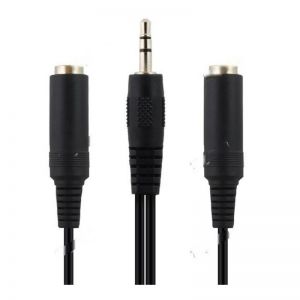 Cáp chia 1 ra 2 cổng Audio 3.5mm Unitek Y-C901 (Đen)