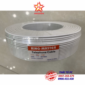 CÁP ĐIỆN THOẠI 2 LINE KINGMASTER 150M