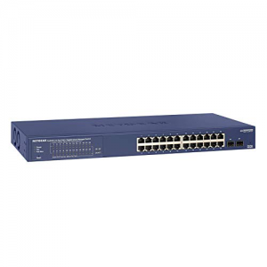 Switch NetGear GS724TP: 24-Port Gigabit Ethernet PoE+ Smart Managed Pro Switch with 2 SFP Ports and Cloud Management