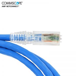 CÁP MẠNG CHÍNH HÃNG AMP/COMMSCOPE, U/UTP, CAT.6, CM (PVC), MÀU XANH DƯƠNG, 1.5M