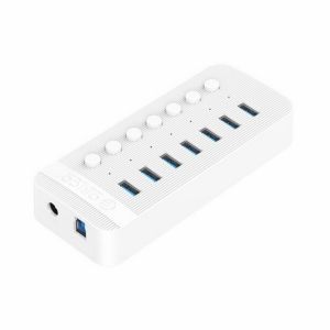 Bộ chia USB HUB 7 cổng USB 3.0 với các công tắc riêng lẻ Orico CT2U3-7AB-WH