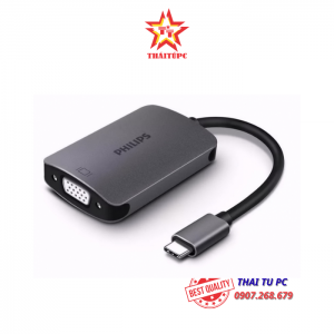 BỘ CHIA/HUB TYPE-C 3.1 -> HDMI + VGA PHILIPS DLK5512C/94