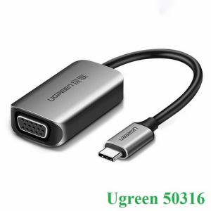 CÁP CHUYỂN ĐỔI USB TYPE-C SANG VGA VỎ NHÔM UGREEN 50316