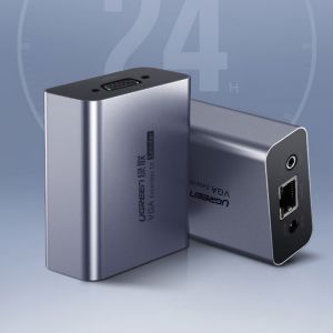 Bộ kéo dài VGA qua cáp mạng CAT5E,CAT6 dài 100 đến 140m + Audio Ugreen 60533