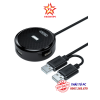 bo-chia-tin-hieu-usb-4-cong-ra-1-cong-2-0-h200dbk-den-h200dwh-trang-hang-unitek - ảnh nhỏ  1
