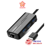bo-chia-3-cong-usb-2-0-kem-cong-mang-ethernet-10/100mbps-ugreen-20264 - ảnh nhỏ  1