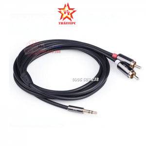Dây loa 3.5mm sang 2 đầu AV dài 3m UGREEN 10590