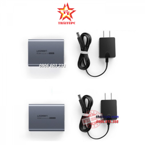 Thiết bị kéo dài HDMI 50m qua cáp Lan Cat5/6 chính hãng Ugreen 50739