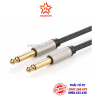 cap-am-thanh-2-dau-6-5/6-35mm-mono/24k/ofc-26awg-boc-luoi-chong-rung-loai-ngan-2-met-ugreen-10638-mau-den - ảnh nhỏ  1