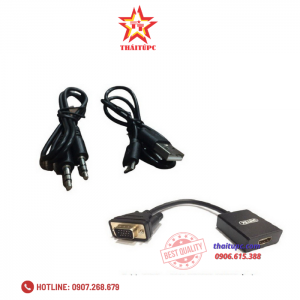 Cáp chuyển VGA qua HDMI Unitek V112ABK