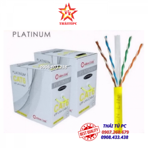 CÁP MẠNG GOLDEN LINK PLATINUM UTP CAT 6 DÀI 100 MÉT – MÀU VÀNG TW1103-100 (MADE IN TAIWAN)(GL01020)