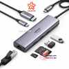 thiet-bi-mo-rong-7-in-1-usb-type-c-ra-hdmi-4k60hz/usb/lan-gigabit/pd100w/sd/tf-ugreen-60515-cao-cap - ảnh nhỏ  1