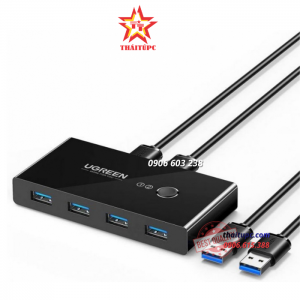 KVM USB 4 CỔNG USB 3.0 DÙNG CHO 2 MÁY TÍNH UGREEN 30768