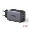 cu-sac-nhanh-65w-gan-3-cong-usb-type-c-x2-usb-type-a-x1-ho-tro-qc4-pd3-0-ugreen-10335-cao-cap-eu - ảnh nhỏ 8