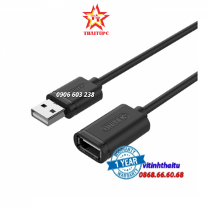 CÁP USB NỐI DÀI 2.0 - 0.5M UNITEK (Y-C 447GBK)