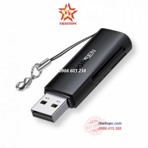ĐẦU ĐỌC THẺ NHỚ UGREEN 60722 (HỖ TRỢ THẺ SD/TF, CHUẨN USB 3.0)