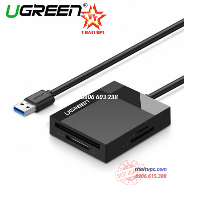 ĐẦU ĐỌC THẺ USB 3.0 ĐA NĂNG CF, SD, TF, MS 50CM 30230 ĐẦU ĐỌC THẺ USB 3.0 ĐA NĂNG CF, SD, TF, MS 50CM 30230