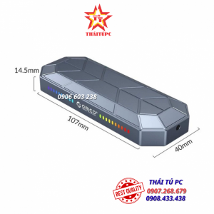 Box ổ cứng SSD M2 NVME RGB Tốc độ 10Gbps ORICO- M2VG01-C3-GY Hàng Chính Hãng