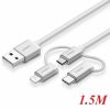 cap-sac-type-c-lightning-micro-usb-3-trong-1-dai-1-5m-ugreen-50203 - ảnh nhỏ 8