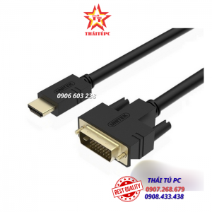 CÁP HDMI -> DVI 24+1 UNITEK (Y-C 220A) 5m