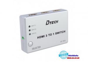 Bộ gộp HDMI 3 vào 1 ra Dtech DT-7018