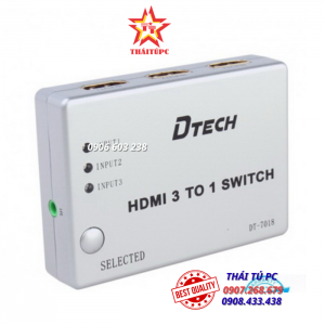 Bộ gộp HDMI 3 vào 1 ra Dtech DT-7018