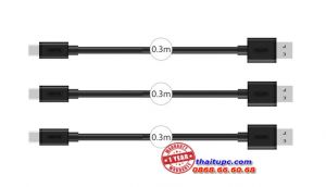 CÁP USB 2.0 -> MICRO USB 3IN1 UNITEK (Y-C 4008BK) (3 sợi)