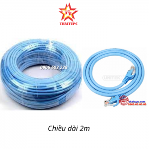 CÁP UTP CAT 6 - 2M UNITEK (Y-C 810ABL)