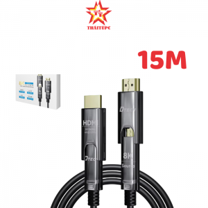 Cáp quang 2.1 HDMI/MicroHDMI 8K@60Hz 48Gbps D-A DTECH DT-HF3015